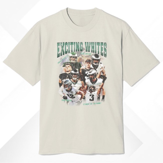"Exciting Whites" - Reed Blankenship & Cooper Dejean Eagles New Tee "Exciting Whites" - Reed Blankenship & Cooper Dejean Eagles New Tee
